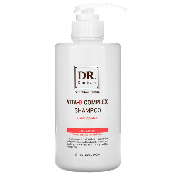 Doori Cosmetics‏, Vita-B Complex Shampoo, Baby Powder, 16.9 fl oz (500 ml)