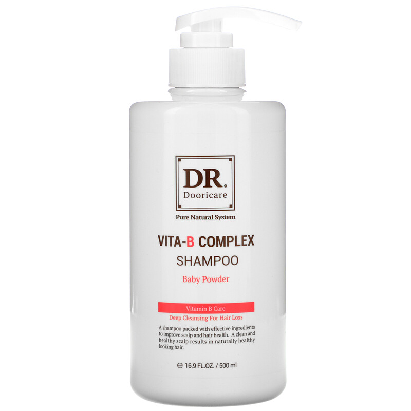 Doori Cosmetics, VitaB Complex Shampoo, Baby Powder, 16.9 fl oz (500