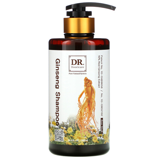 Doori Cosmetics‏, Daeng Gi Meo Ri, Dr. Ginseng Shampoo, Rose Musk, 16.9 fl oz (500 ml)