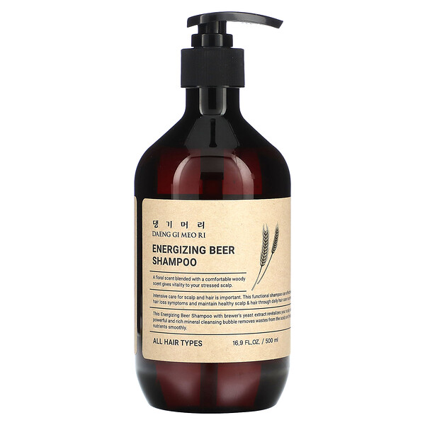 DAENG GI MEO RI‏, Energizing Beer Shampoo. All Hair Types, 16.9 fl oz (500 ml)