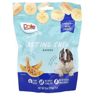 Dole for Pets, 长时间咀嚼，中大型品种，香蕉味，5 片咀嚼片，8 盎司（225 克）