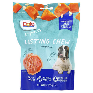 Dole for Pets, 长时间咀嚼，中大型品种，南瓜味，5 片咀嚼片，8 盎司（225 克）