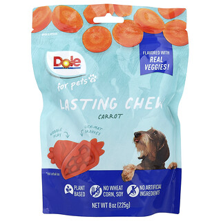 Dole for Pets, Dla zwierząt domowych, tabletki do żucia, marchew, 225 g