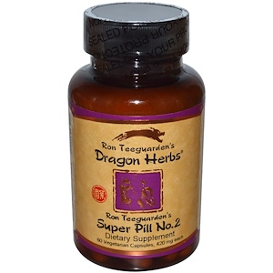 Dragon Herbs, Супер таблетки №2, 420 мг, 60 растительных капсул
