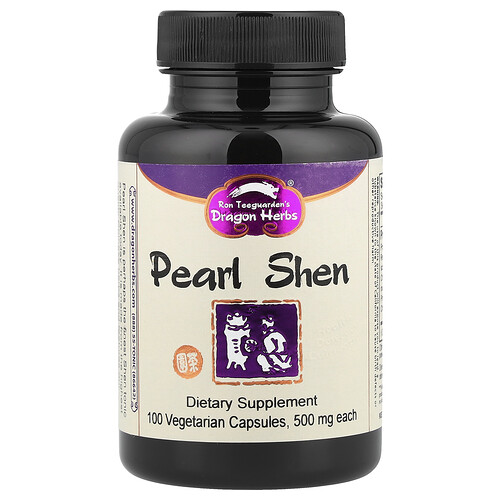 Dragon Herbs, Pearl Shen, 500 mg, 100 pflanzliche Kapseln