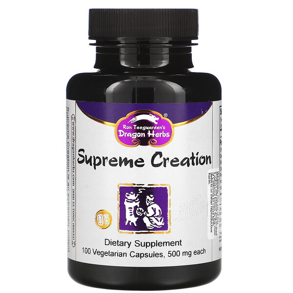 Dragon Herbs‏, Supreme Creation, 500 mg, 100 Veggie Caps