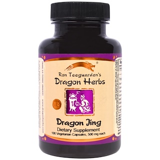 Dragon Herbs, Dragon Jing, 500 мг, 100 вегетарианских капсул