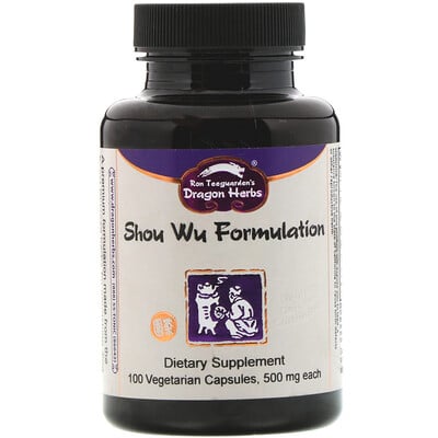 Dragon Herbs Shou Wu Formulation, 500 mg, 100 Vegetarian Capsules