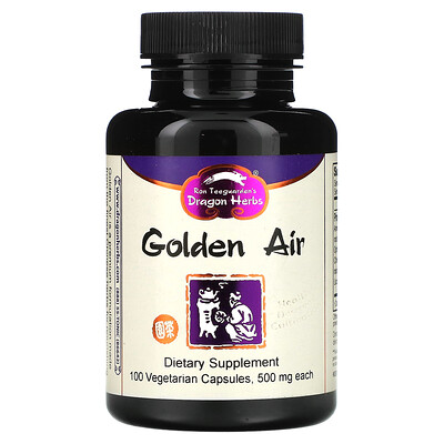 

Dragon Herbs Golden Air 500 мг 100 вегетарианских капсул