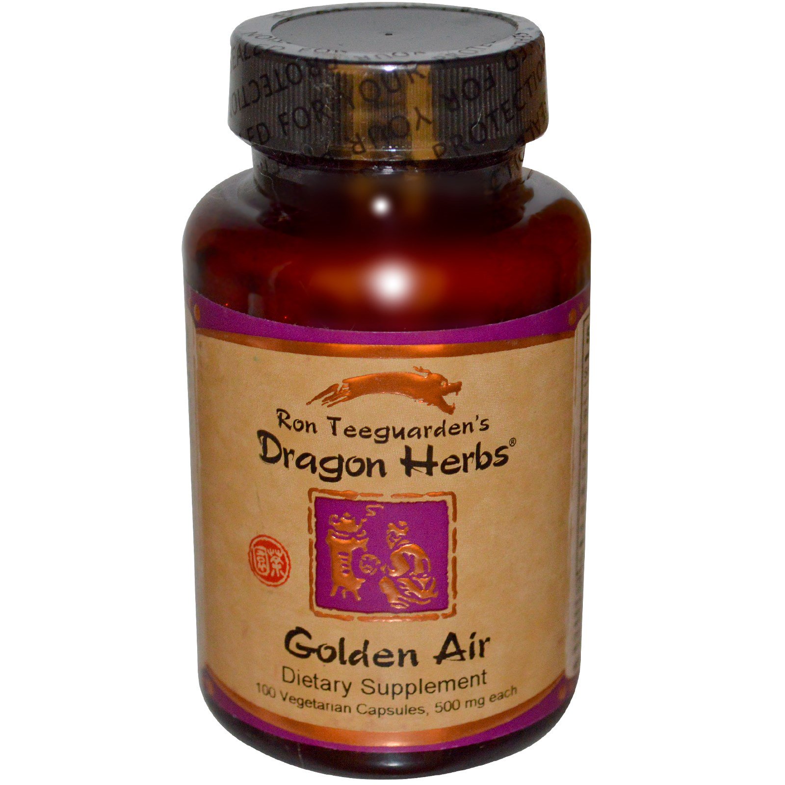 Dragon Herbs, Golden Air, 500 mg, 100 Veggie Caps - iHerb.com