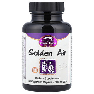 Dragon Herbs, Golden Air, 100 Kapsul Vegetarian
