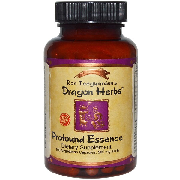 Dragon Herbs, Profound Essence, 500 mg, 100 vegetarische Kapseln
