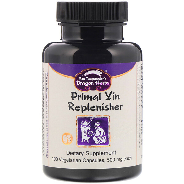 Dragon Herbs, Primal Yin Replenisher, 500 mg, 100 Vegetarian Capsules
