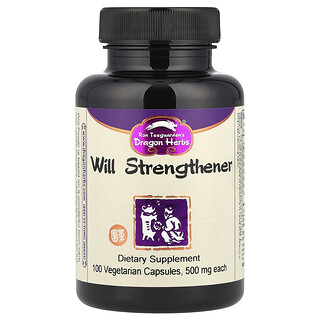 Dragon Herbs, Will Strengthener, 500 mg, 100 capsule vegetariene
