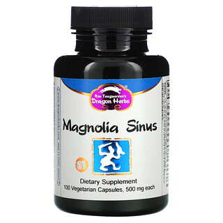Dragon Herbs, Magnolia sinus, 500 мг, 100 вегетарианских капсул