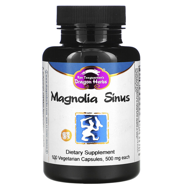 Dragon Herbs‏, Magnolia Sinus, 500 mg, 100 Vegetarian Capsules