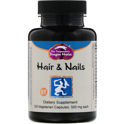 

Hair & Nails, 500 mg, 100 Vegetarian Capsules