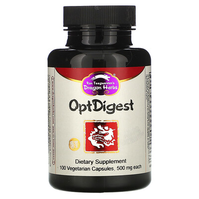 Dragon Herbs OptDigest, 500 mg, 100 Vegetarian Capsules