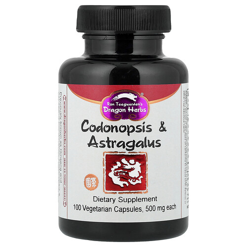 Dragon Herbs, Codonopsis & Astragalus, Tragant und Codonopsis, 100 pflanzliche Kapseln