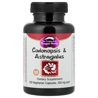 Dragon Herbs, Codonopsis & Astragalus, Tragant und Codonopsis, 100 pflanzliche Kapseln