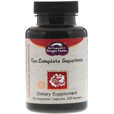 

Ten Complete Supertonic, 500 mg, 100 Vegetarian Capsules