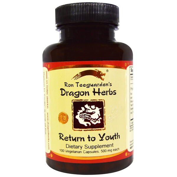 Dragon Herbs‏, Return to Youth, 500 mg, 100 Veggie Caps