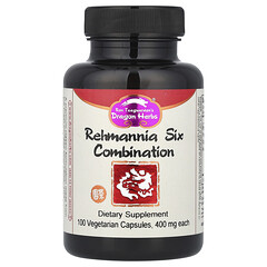 Rehmannia Six, комбінація, 100 вегетаріанських капсул