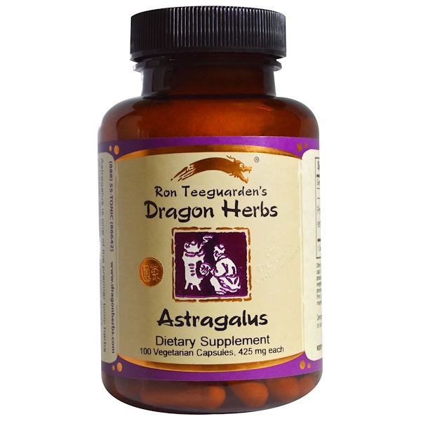 Dragon Herbs, Astragalus, 425 mg, 100 Vegetarian Capsules iHerb