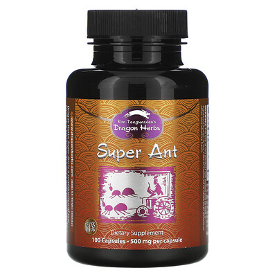 Dragon Herbs Super Ant, 500 мг, 100 капсул