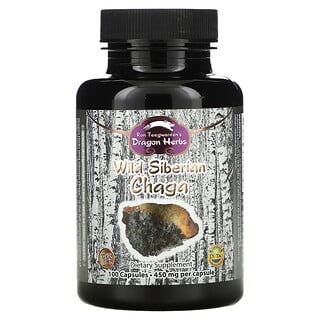 Dragon Herbs, ワイルドシベリアン・チャーガ™,  500 mg, 100 カプセル