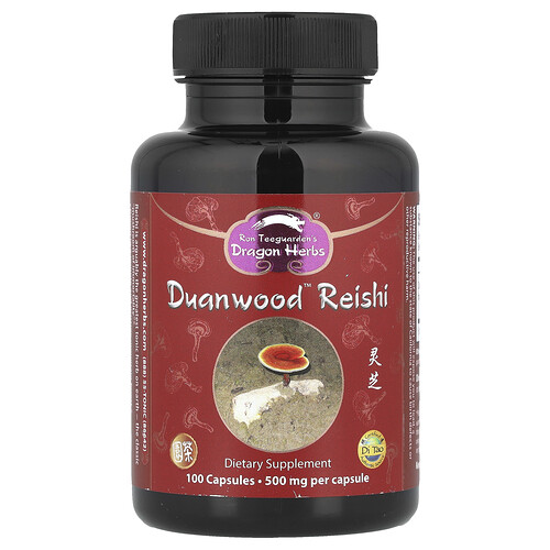 Dragon Herbs, Duanwood Reishi, 500 mg, 100 Capsules