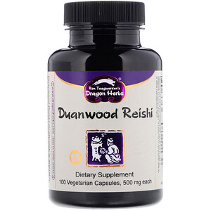 Отзывы о Драгон Хербс, Duanwood Reishi, 500 mg, 100 Vegetarian Capsules