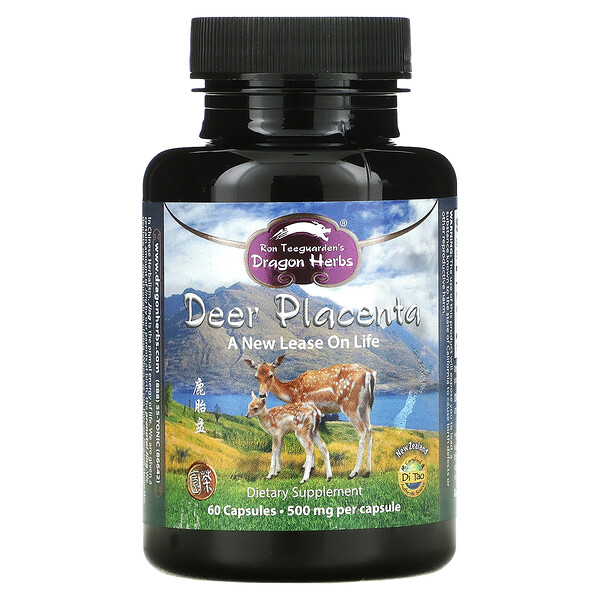 Deer Placenta, 500 mg, 60 Capsules