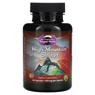 Dragon Herbs, High Mountain Shilajit, 450 mg, 60 Kapseln