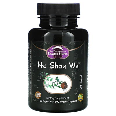 

Dragon Herbs, He Shou Wu, 500 mg, 100 Capsules