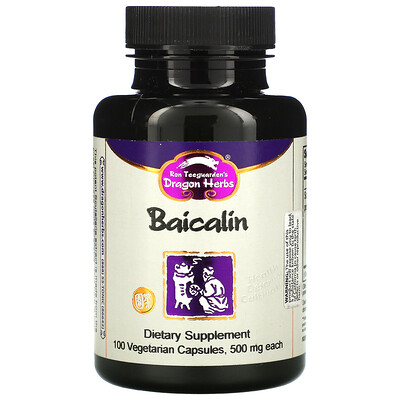

Dragon Herbs Baicalin, 500 mg, 100 Vegetarian Capsules