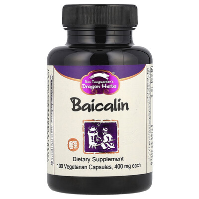 Dragon Herbs, Baicalin, 400 mg, 100 cápsulas vegetales