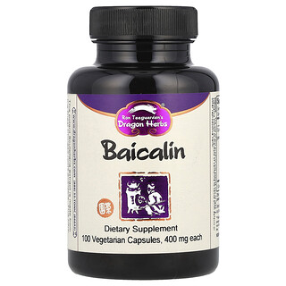 Dragon Herbs, Baicalin, 400 mg, 100 Vegetarian Capsules