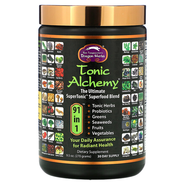 Tonic Alchemy, mélange supérieur de super-nourritures, 270 g.