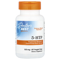 5-HTP, 100 мг, 60 веганських капсул