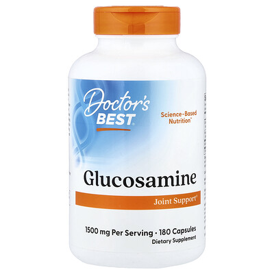 Doctor's Best, Glucosamina, 180 cápsulas (750 mg por cápsula)