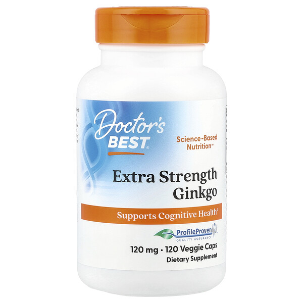 Doctor's Best Ginkgo, 120 mg, 120 Veggie Caps