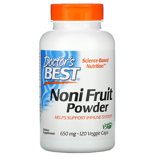 Doctor's Best, Concentrado de Noni, 650 mg, 120 Cápsulas Vegetais