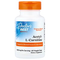 Acetyl-L-Carnitine, 60 Veggie Caps (500 mg Per capsule)