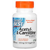 Doctor's Best, Acetyl-L-карнітин із карнітинами Biosint, 500 мг, 60 рослинних капсул