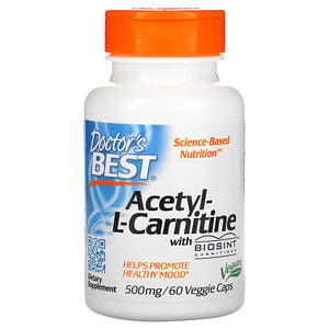 Докторс Бэст, Acetyl-L-Carnitine with Biosint Carnitines, 500 mg, 60 Veggie Caps отзывы