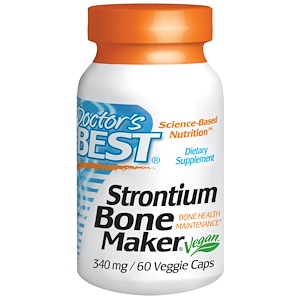 Отзывы о Докторс Бэст, Strontium Bone Maker, 340 mg, 60 Veggie Caps
