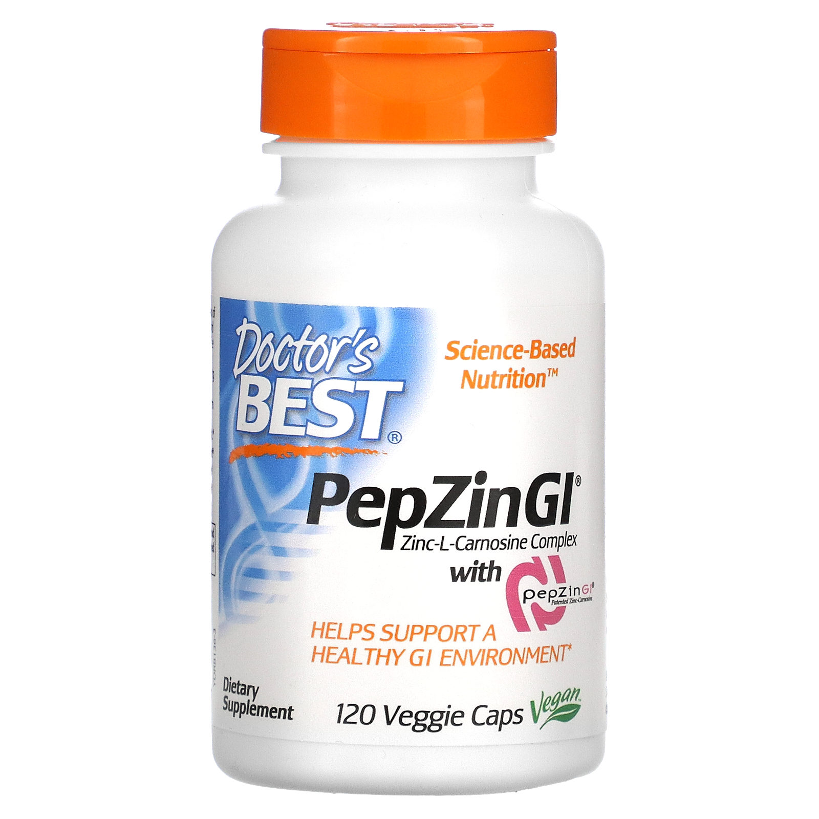 Doctor's Best, PepZin GI, ZincLCarnosine Complex, 120 Veggie Caps