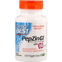 PepZin GI, комплекс цинк-L-карнозина, 120 растительных капсул - изображение
