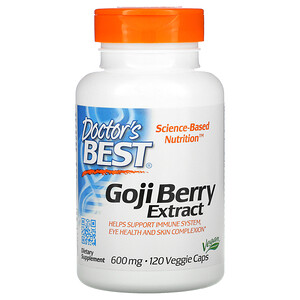 Докторс Бэст, Goji Berry Extract, 600 mg, 120 Veggie Caps отзывы покупателей